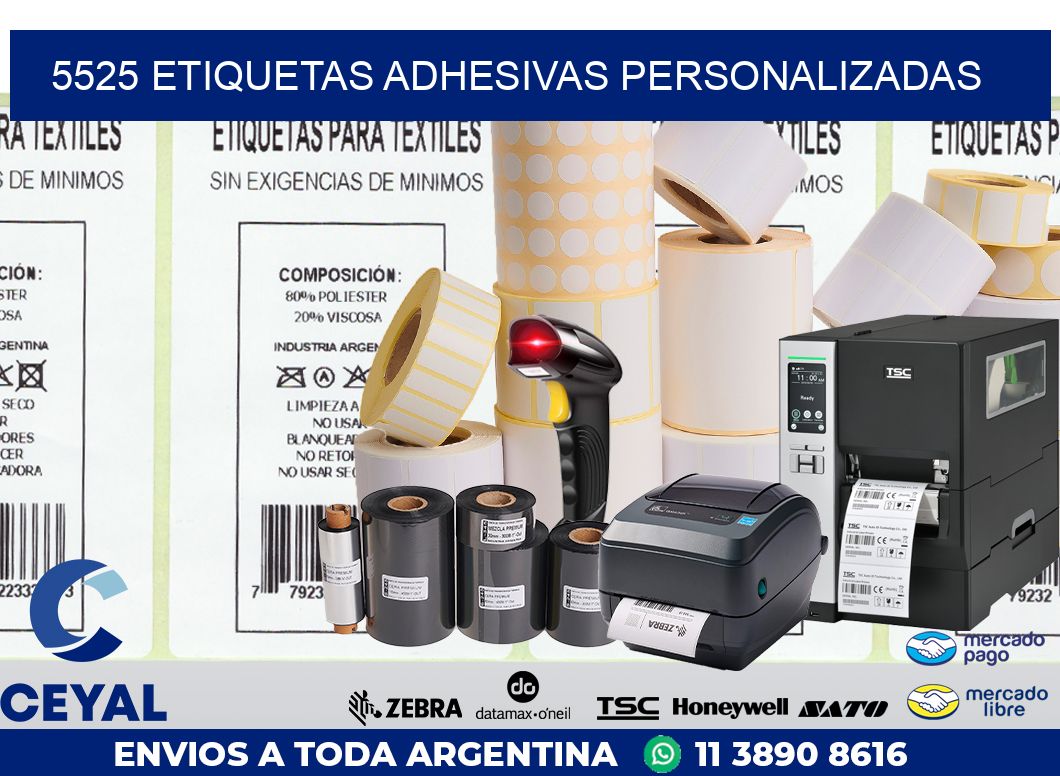 5525 ETIQUETAS ADHESIVAS PERSONALIZADAS