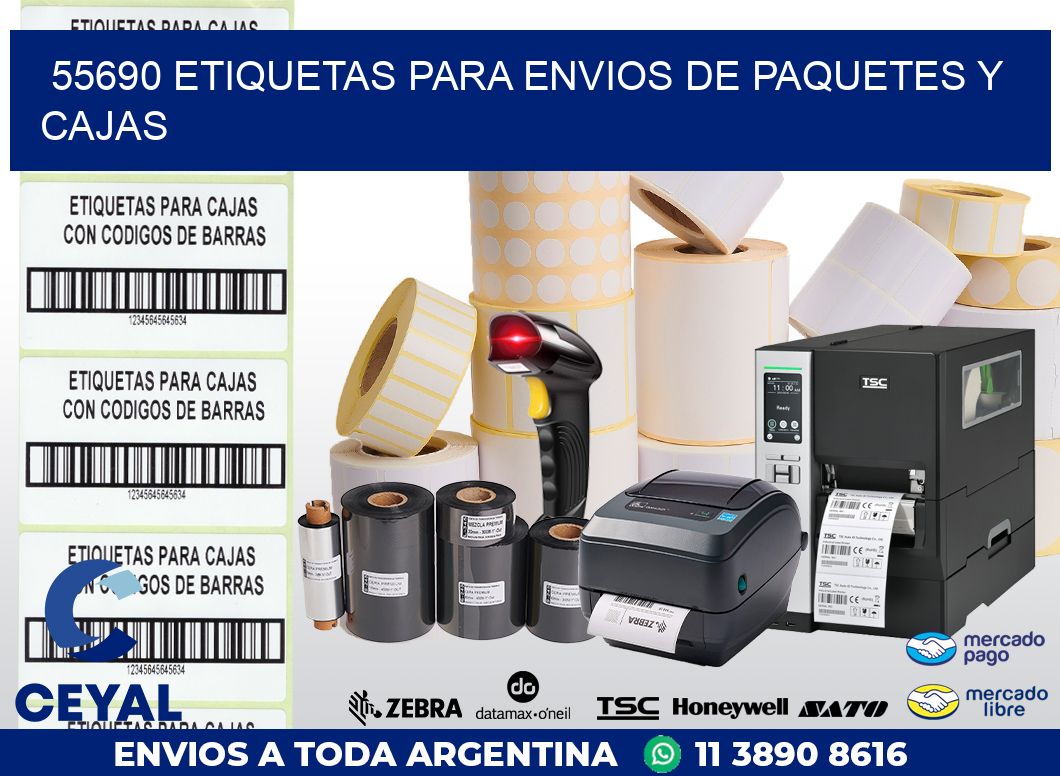 55690 ETIQUETAS PARA ENVIOS DE PAQUETES Y CAJAS
