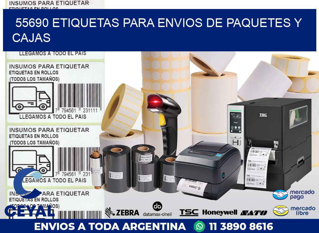 55690 ETIQUETAS PARA ENVIOS DE PAQUETES Y CAJAS