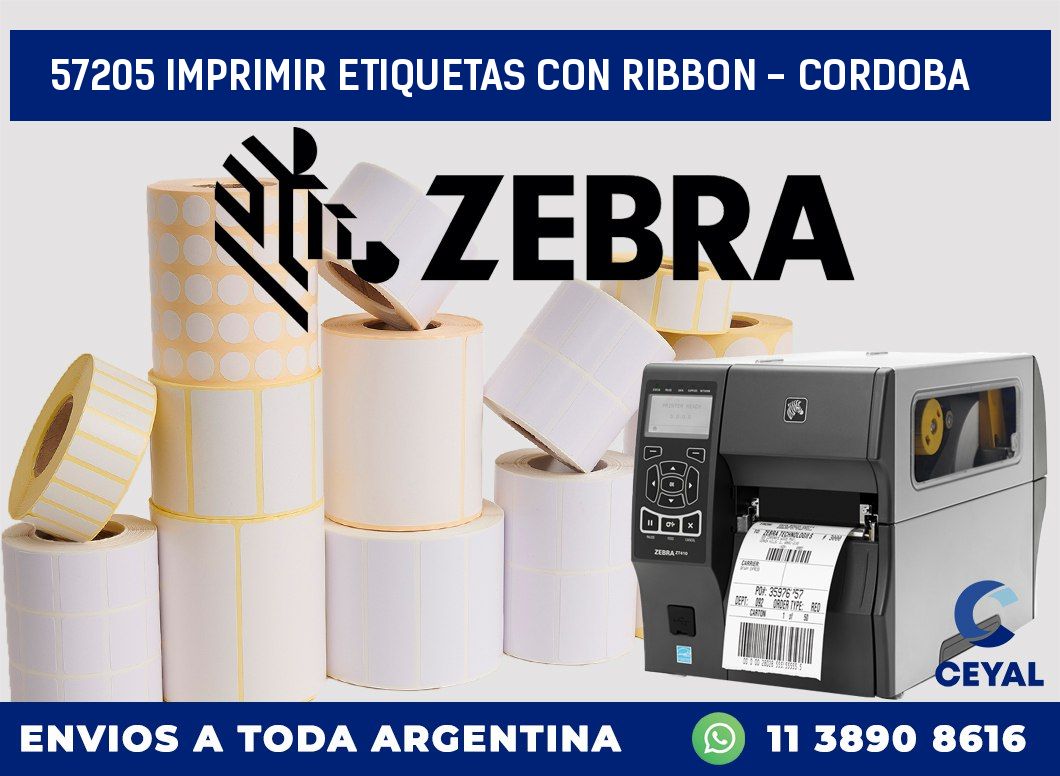 57205 IMPRIMIR ETIQUETAS CON RIBBON - CORDOBA
