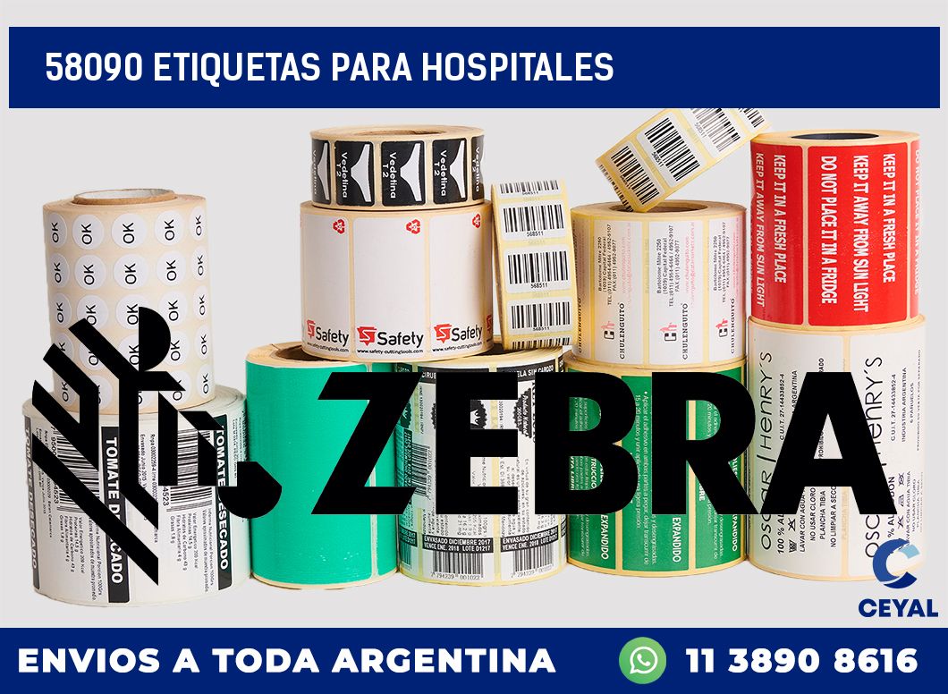 58090 ETIQUETAS PARA HOSPITALES