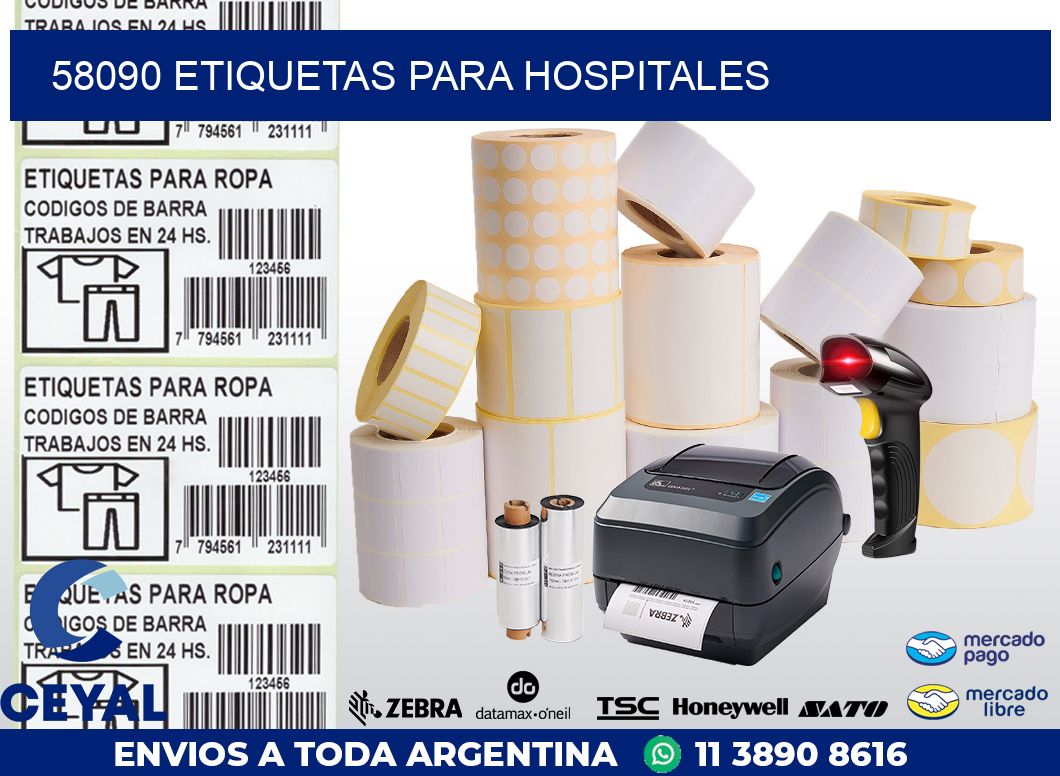 58090 ETIQUETAS PARA HOSPITALES