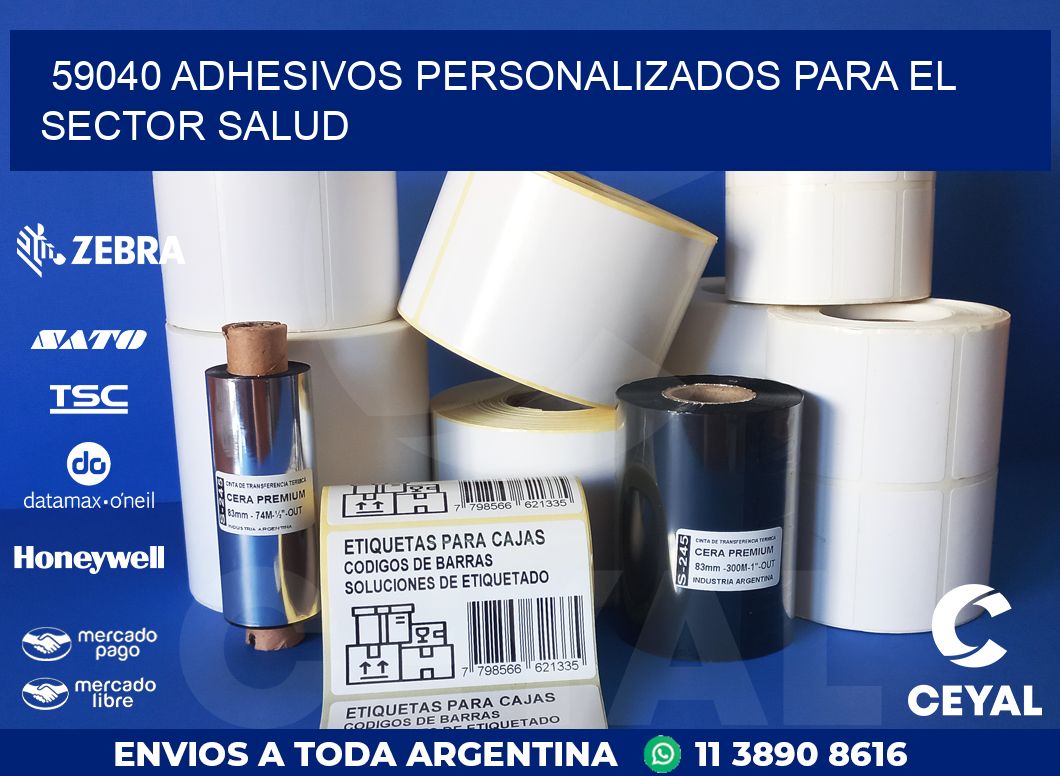 59040 ADHESIVOS PERSONALIZADOS PARA EL SECTOR SALUD
