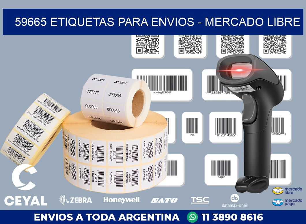 59665 ETIQUETAS PARA ENVIOS - MERCADO LIBRE