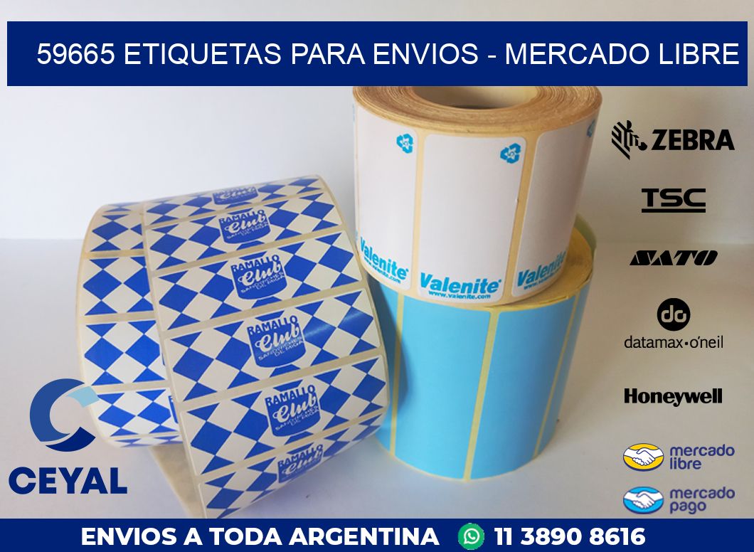 59665 ETIQUETAS PARA ENVIOS - MERCADO LIBRE
