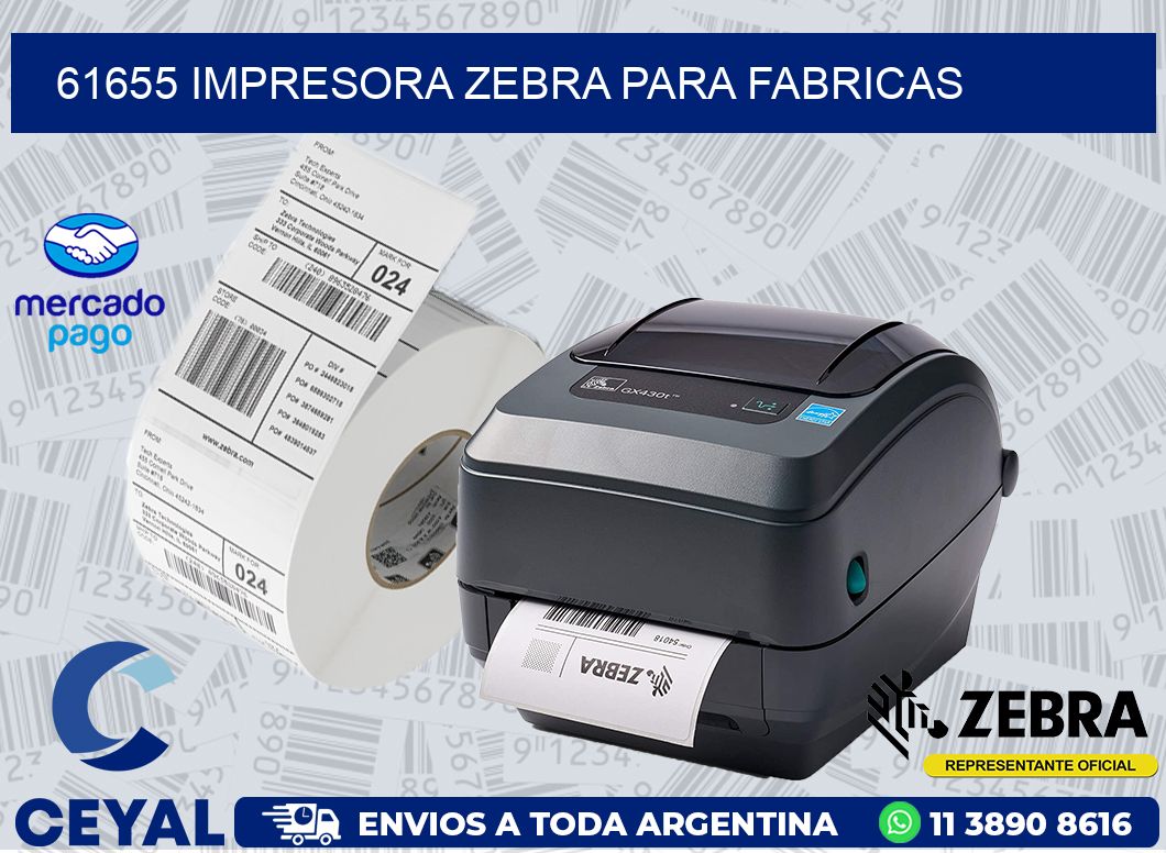 61655 IMPRESORA ZEBRA PARA FABRICAS