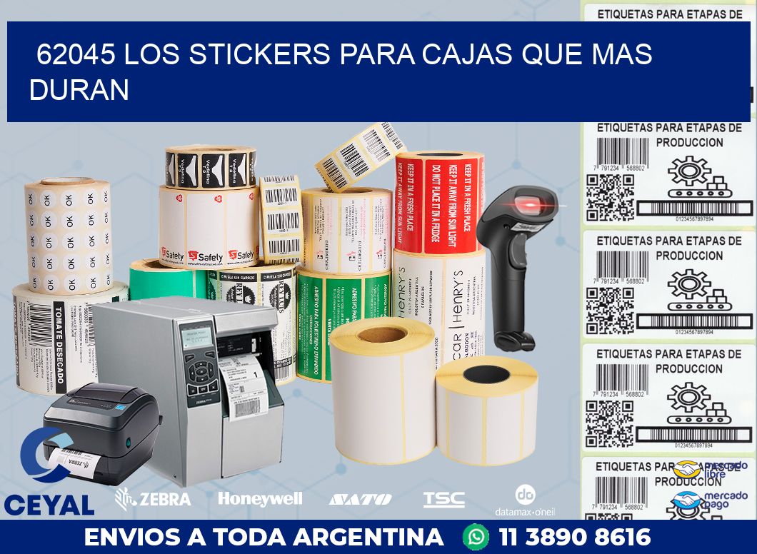 62045 LOS STICKERS PARA CAJAS QUE MAS DURAN
