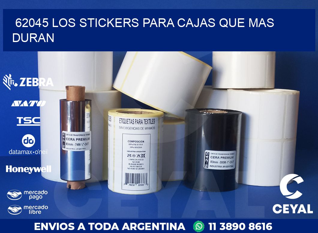 62045 LOS STICKERS PARA CAJAS QUE MAS DURAN