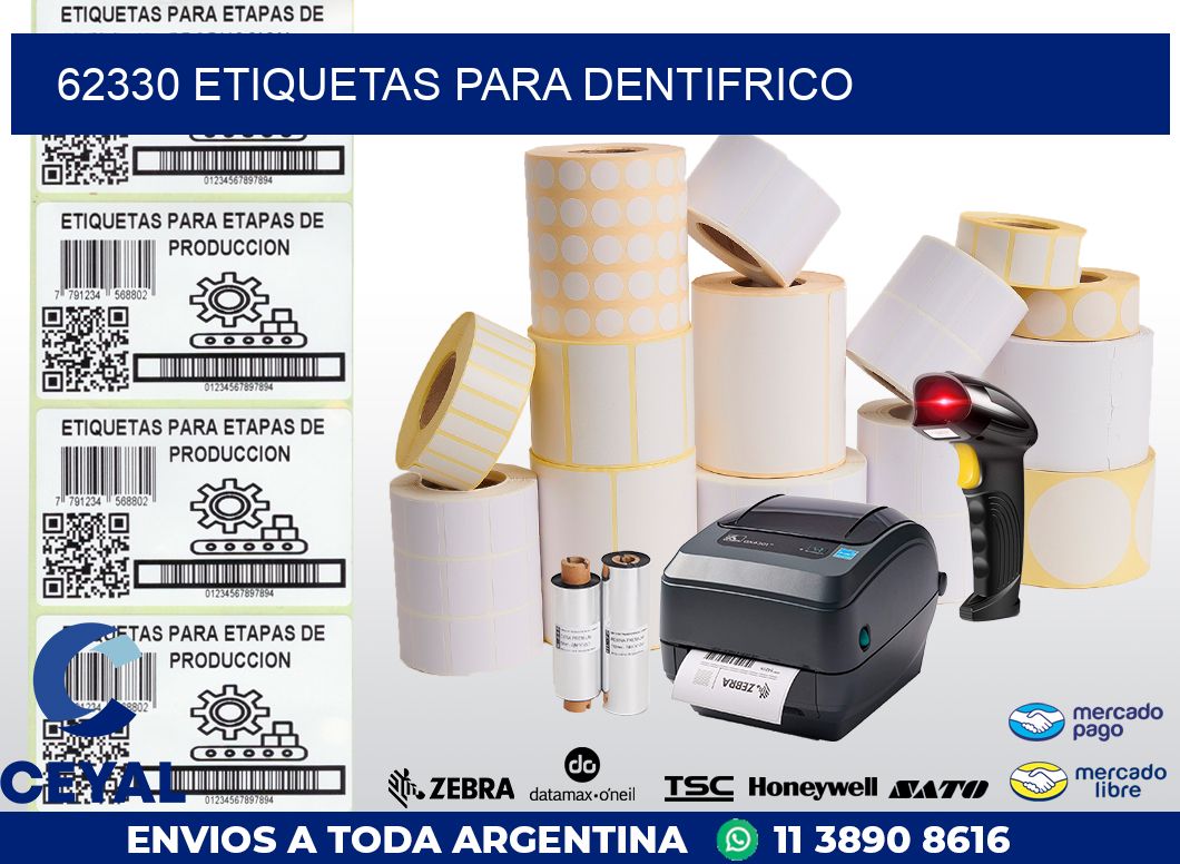 62330 ETIQUETAS PARA DENTIFRICO