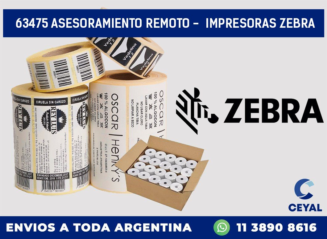 63475 ASESORAMIENTO REMOTO –  IMPRESORAS ZEBRA