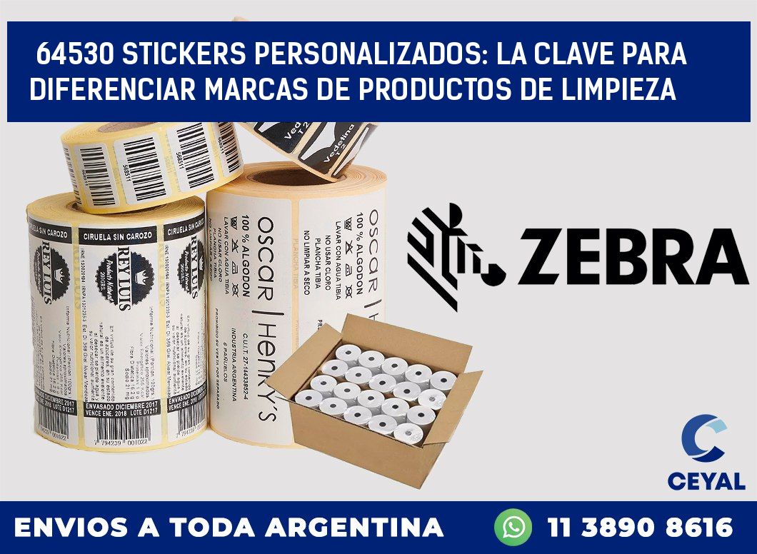 64530 STICKERS PERSONALIZADOS: LA CLAVE PARA DIFERENCIAR MARCAS DE PRODUCTOS DE LIMPIEZA