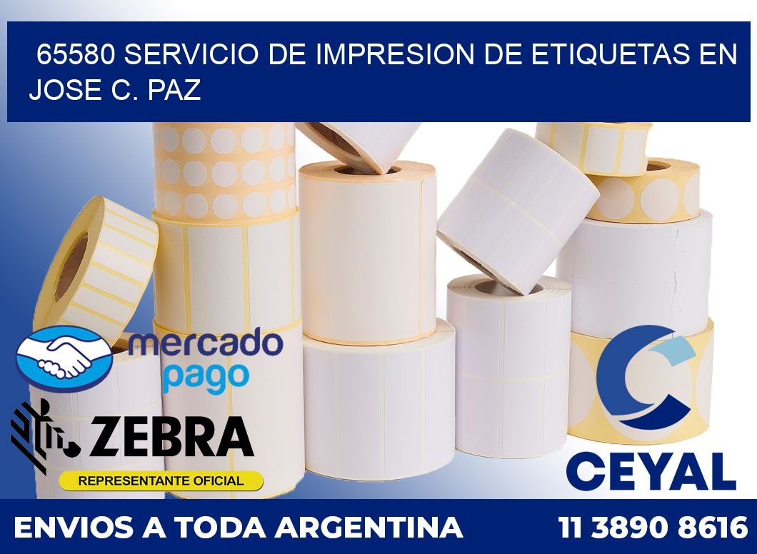 65580 SERVICIO DE IMPRESION DE ETIQUETAS EN JOSE C. PAZ