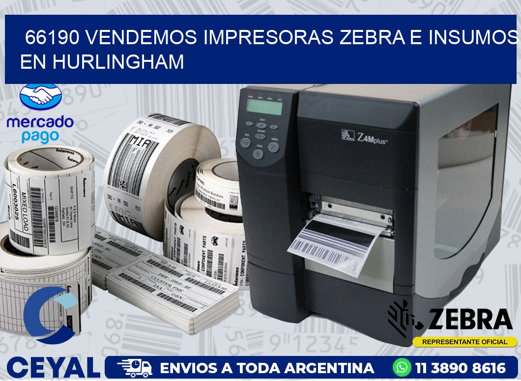 66190 VENDEMOS IMPRESORAS ZEBRA E INSUMOS EN HURLINGHAM