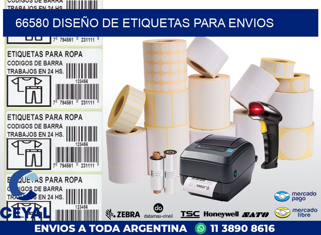 66580 DISEÑO DE ETIQUETAS PARA ENVIOS