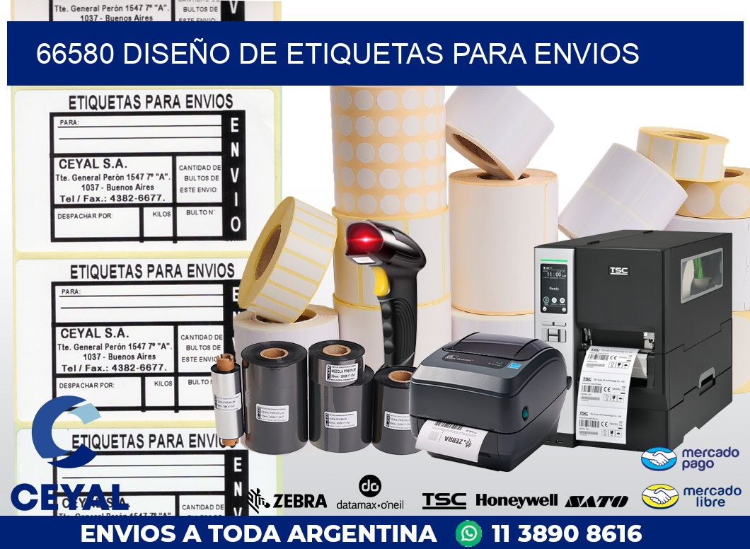 66580 DISEÑO DE ETIQUETAS PARA ENVIOS