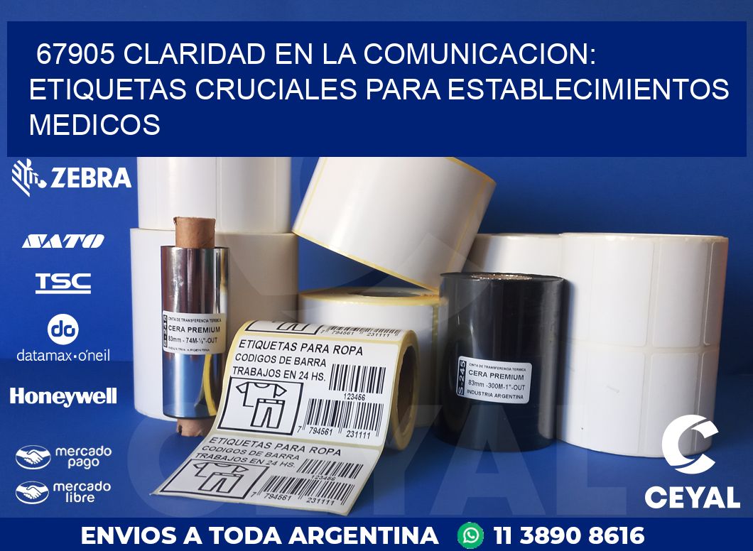 67905 CLARIDAD EN LA COMUNICACION: ETIQUETAS CRUCIALES PARA ESTABLECIMIENTOS MEDICOS