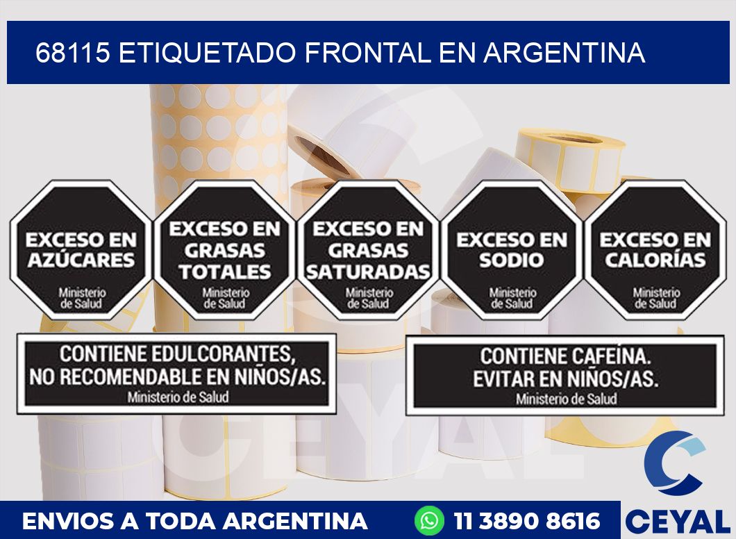68115 ETIQUETADO FRONTAL EN ARGENTINA