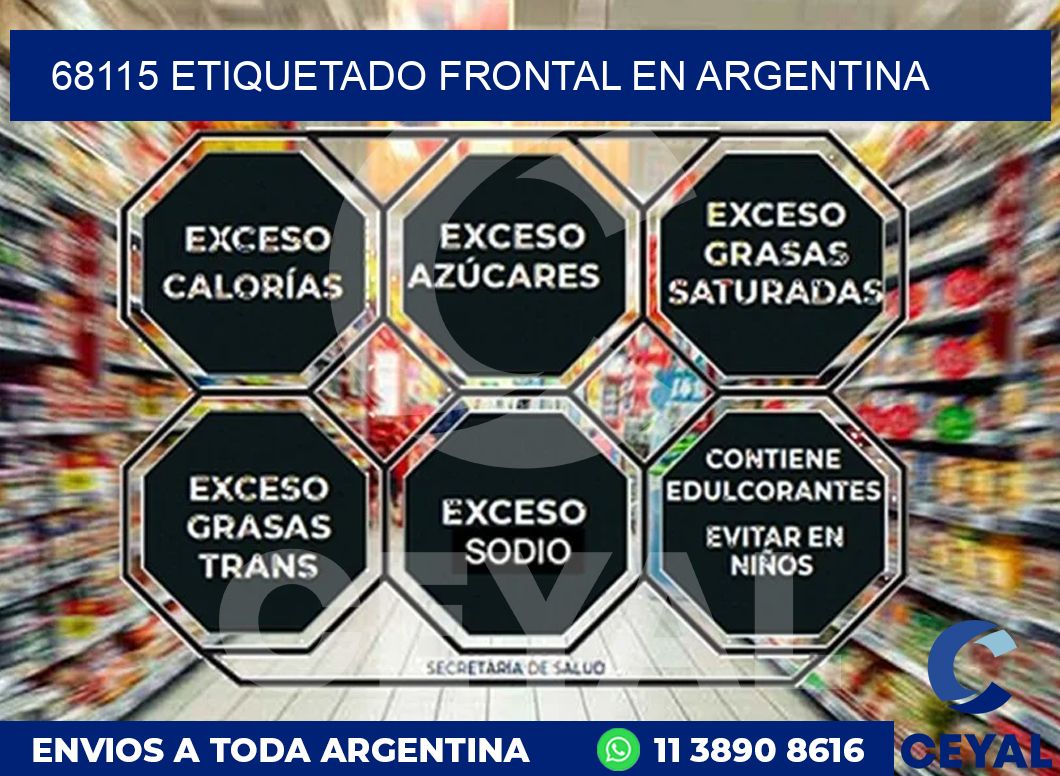 68115 ETIQUETADO FRONTAL EN ARGENTINA
