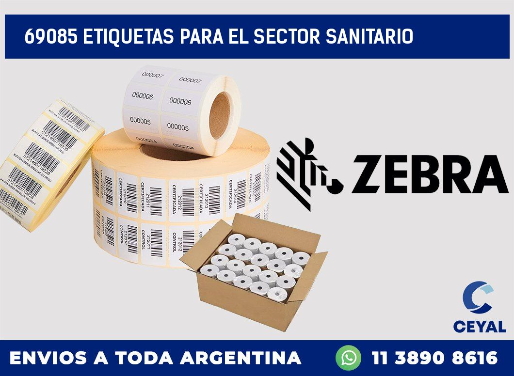 69085 ETIQUETAS PARA EL SECTOR SANITARIO