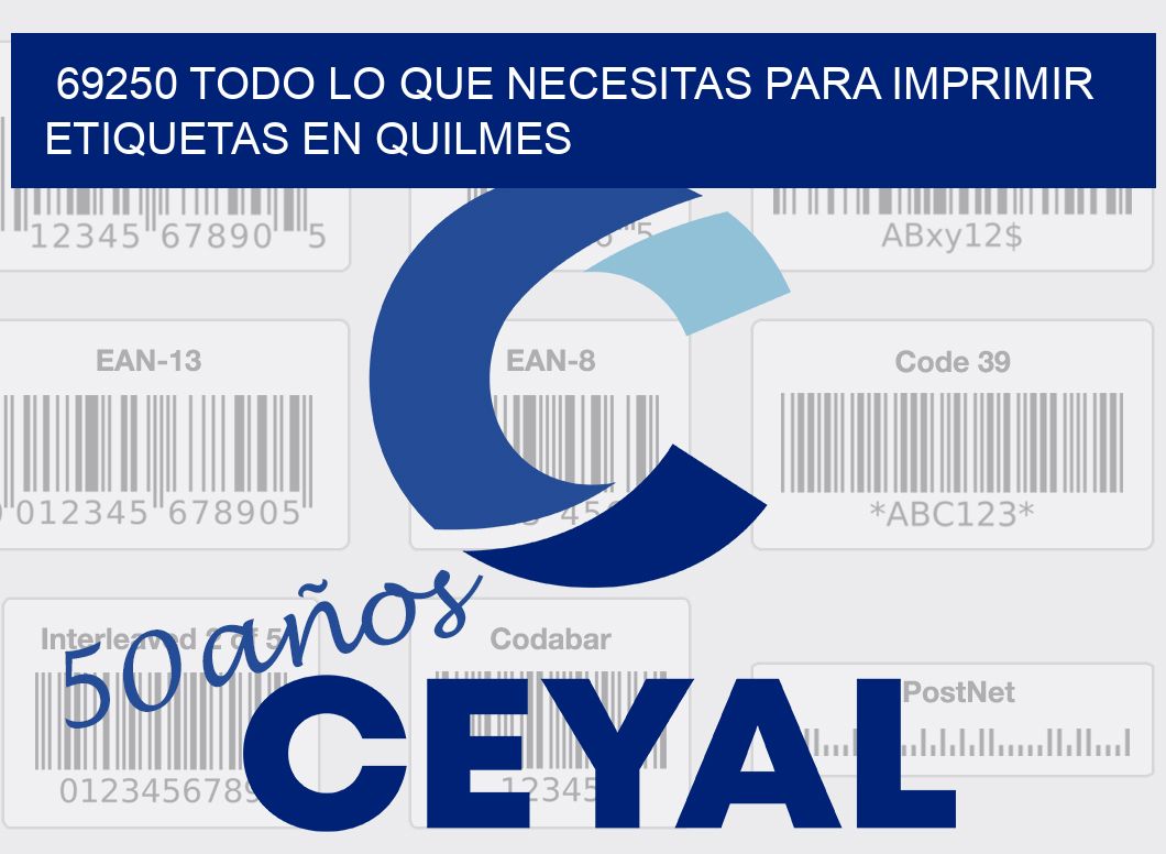 69250 TODO LO QUE NECESITAS PARA IMPRIMIR ETIQUETAS EN QUILMES
