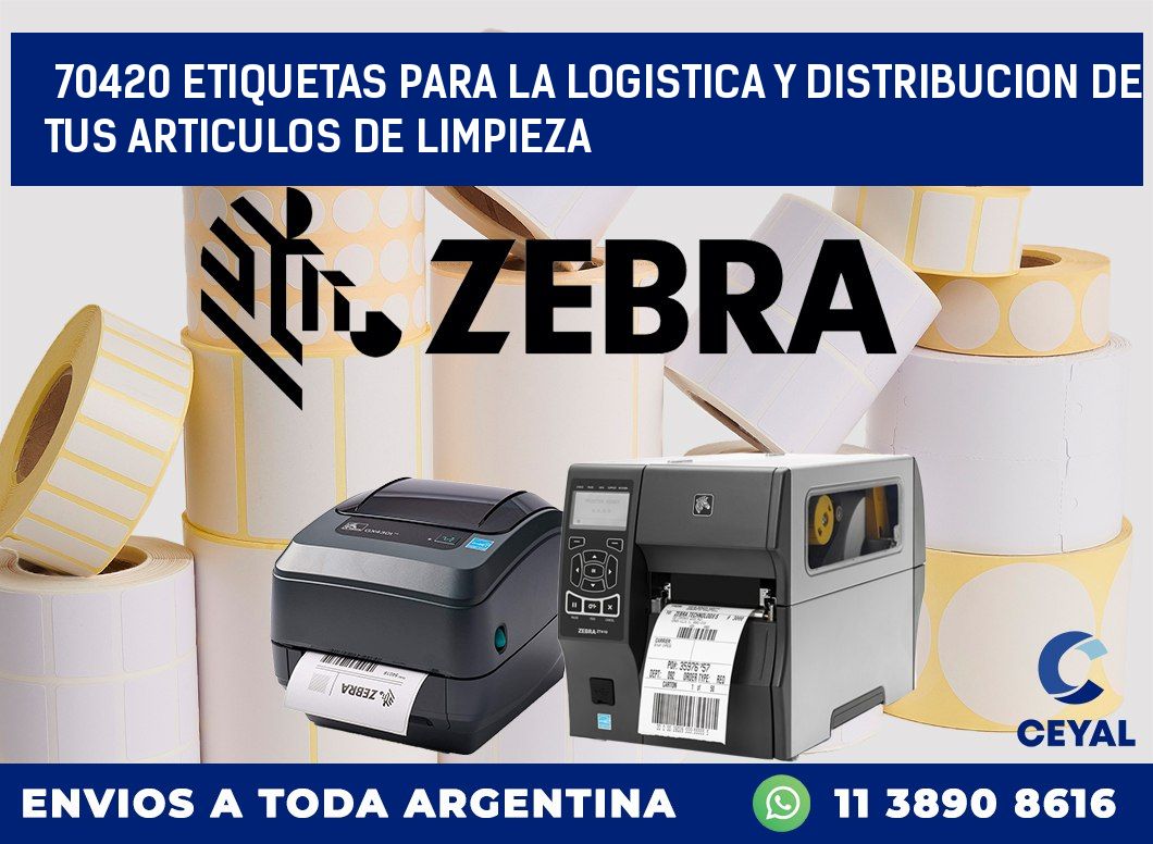 70420 ETIQUETAS PARA LA LOGISTICA Y DISTRIBUCION DE TUS ARTICULOS DE LIMPIEZA