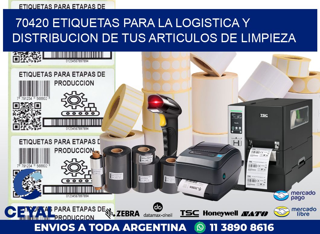 70420 ETIQUETAS PARA LA LOGISTICA Y DISTRIBUCION DE TUS ARTICULOS DE LIMPIEZA