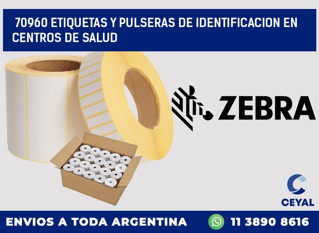 70960 ETIQUETAS Y PULSERAS DE IDENTIFICACION EN CENTROS DE SALUD