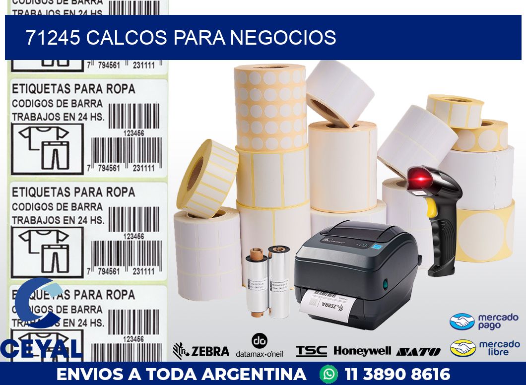 71245 CALCOS PARA NEGOCIOS