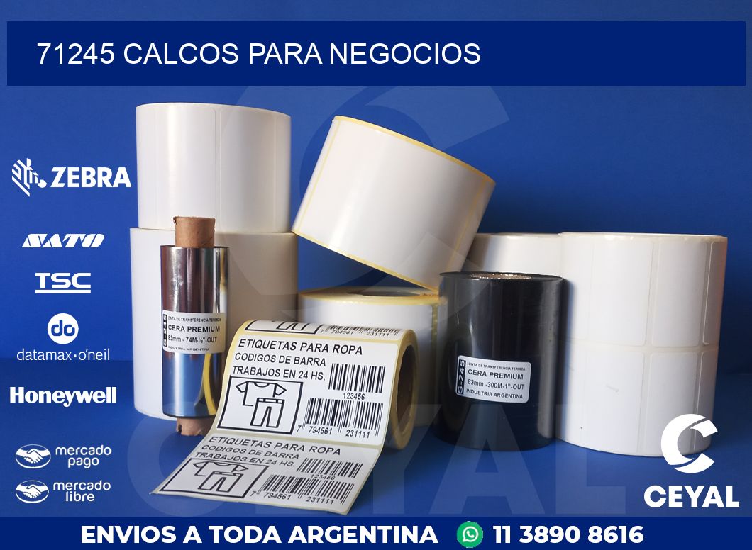71245 CALCOS PARA NEGOCIOS