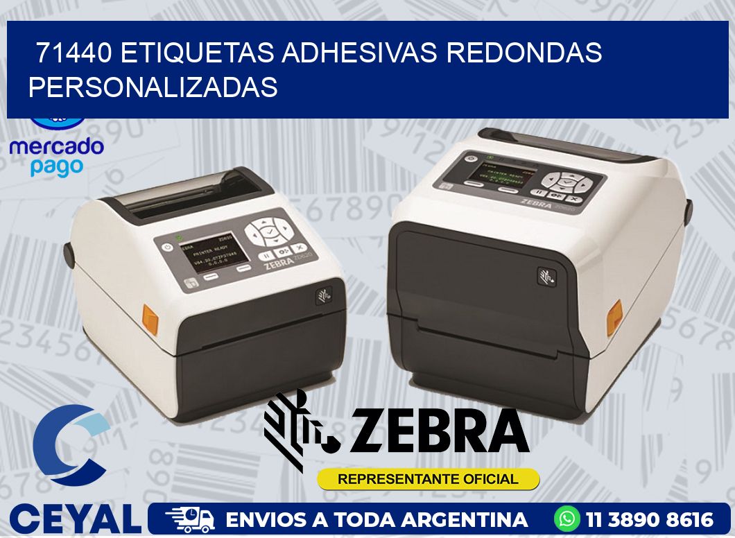 71440 ETIQUETAS ADHESIVAS REDONDAS PERSONALIZADAS