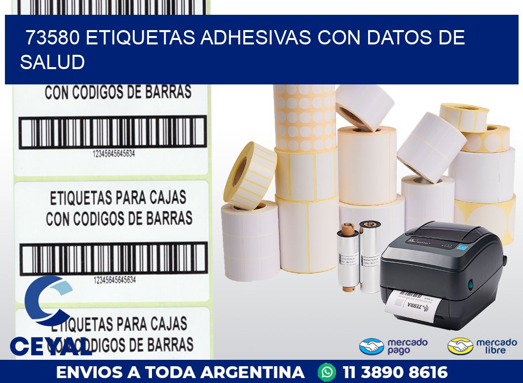 73580 ETIQUETAS ADHESIVAS CON DATOS DE SALUD