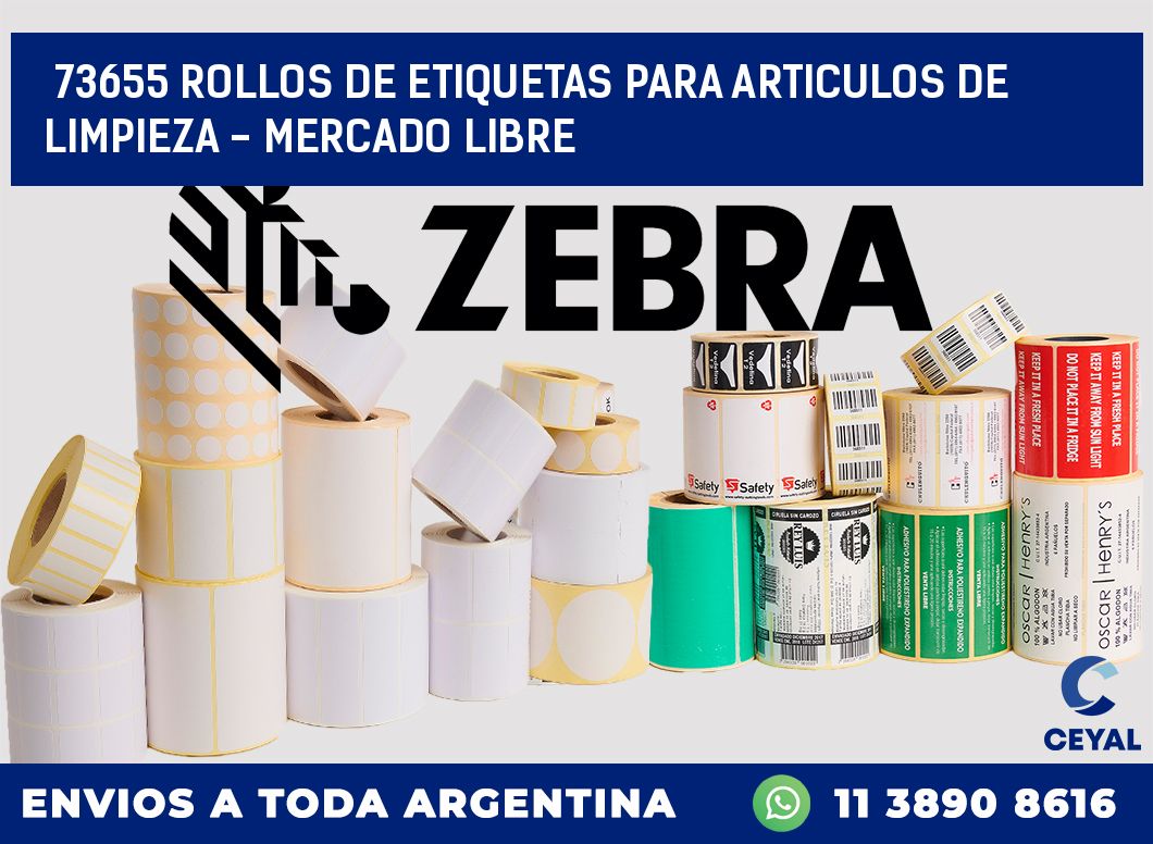 73655 ROLLOS DE ETIQUETAS PARA ARTICULOS DE LIMPIEZA - MERCADO LIBRE