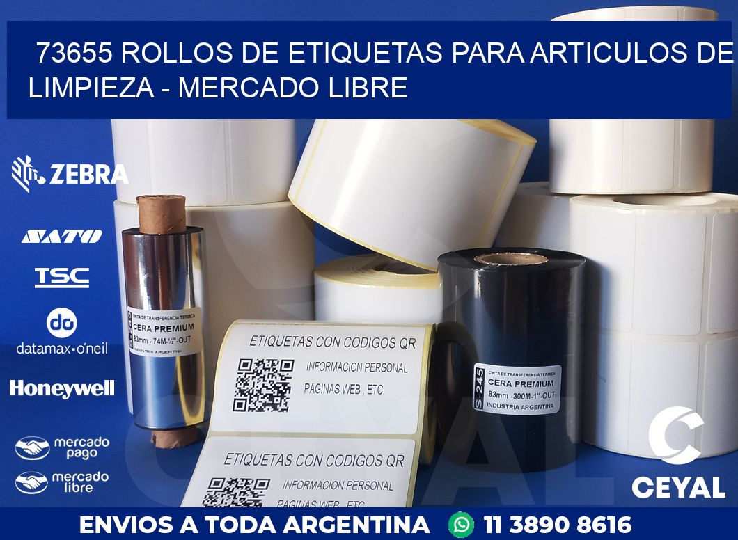 73655 ROLLOS DE ETIQUETAS PARA ARTICULOS DE LIMPIEZA – MERCADO LIBRE