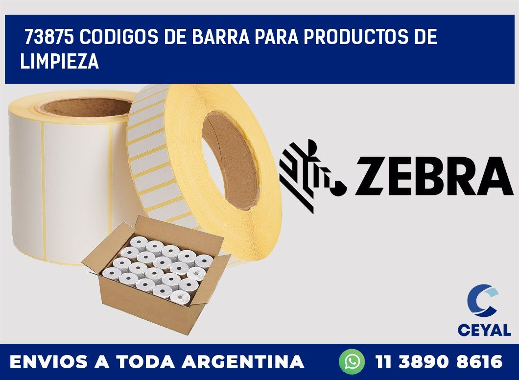73875 CODIGOS DE BARRA PARA PRODUCTOS DE LIMPIEZA