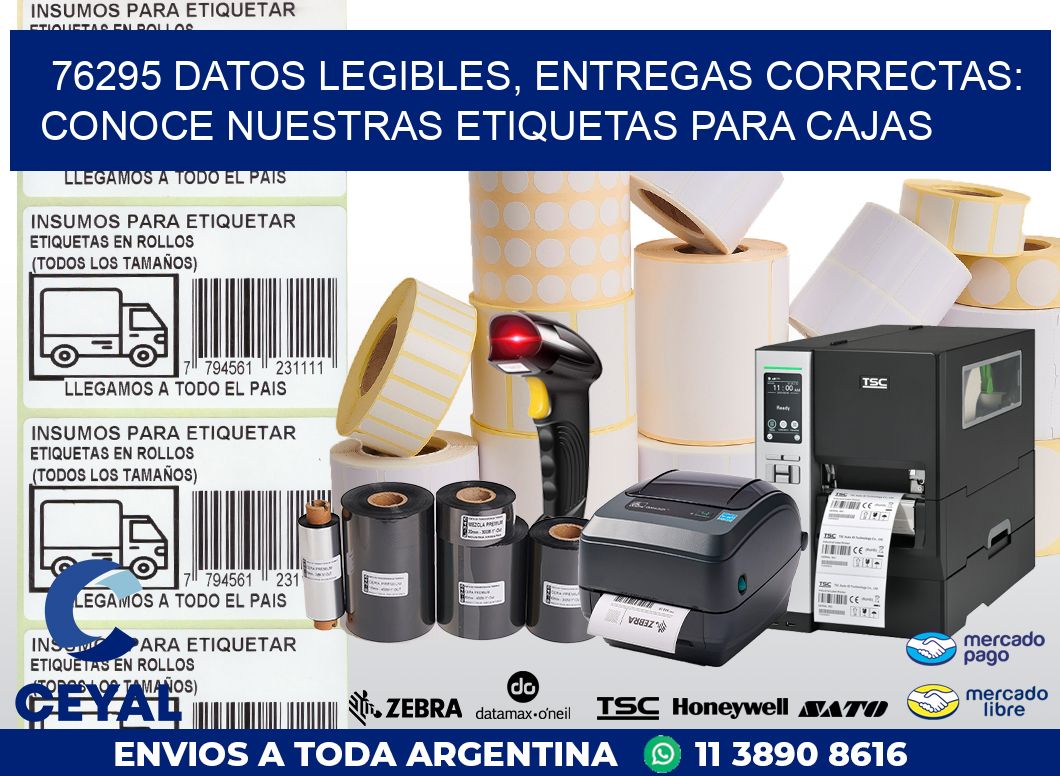 76295 DATOS LEGIBLES, ENTREGAS CORRECTAS: CONOCE NUESTRAS ETIQUETAS PARA CAJAS