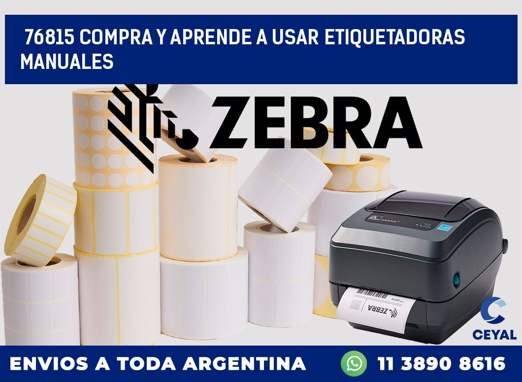 76815 COMPRA Y APRENDE A USAR ETIQUETADORAS MANUALES