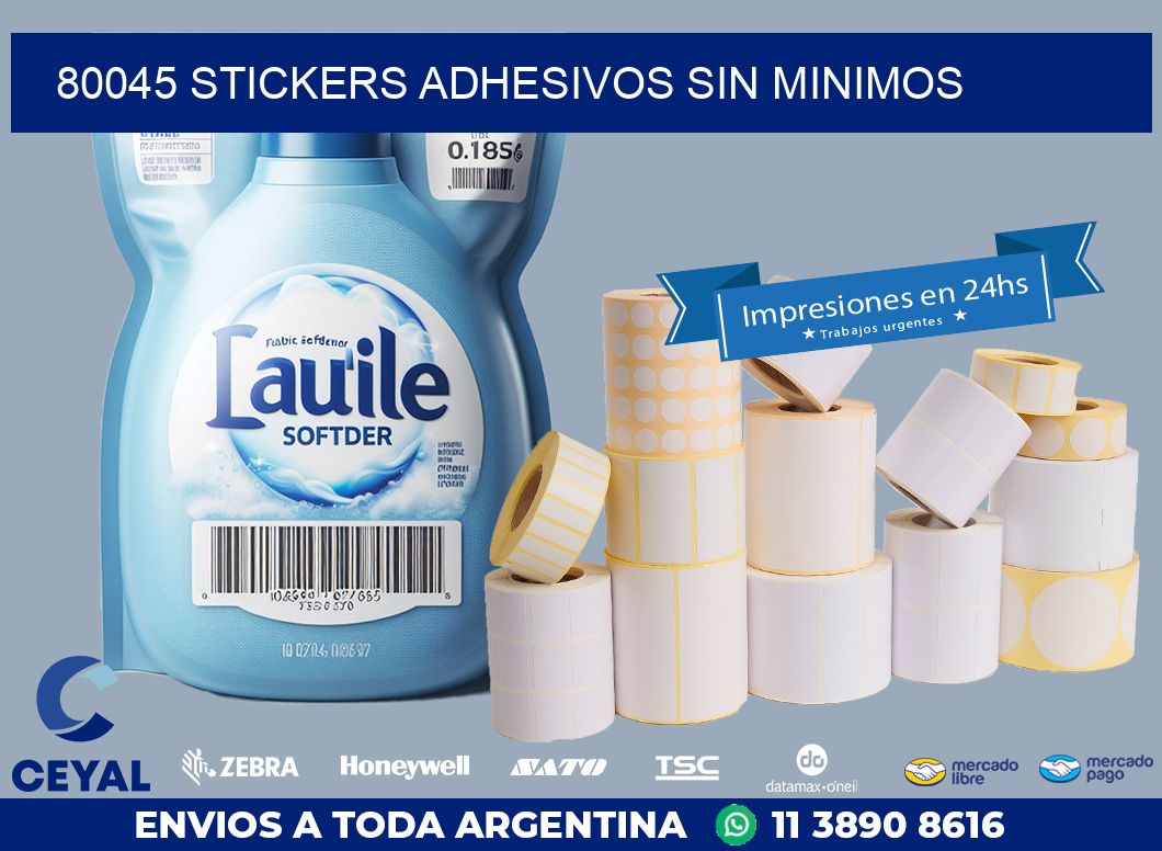 80045 STICKERS ADHESIVOS SIN MINIMOS