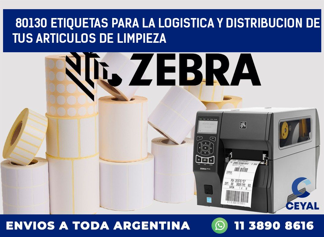 80130 ETIQUETAS PARA LA LOGISTICA Y DISTRIBUCION DE TUS ARTICULOS DE LIMPIEZA