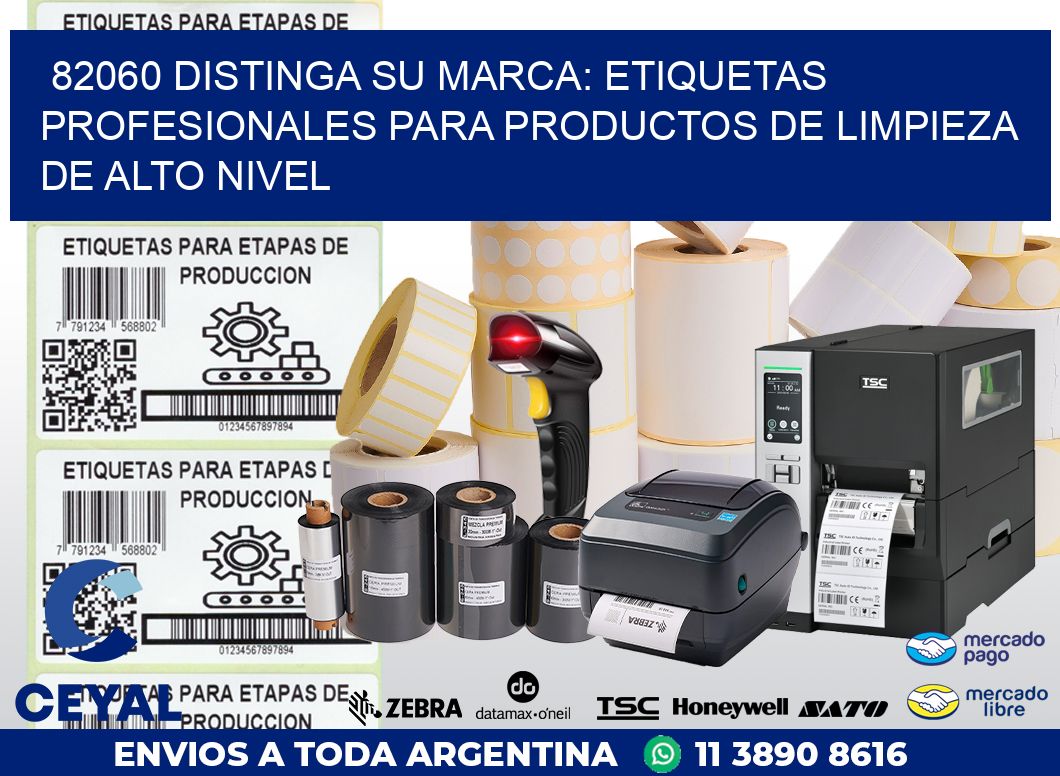 82060 DISTINGA SU MARCA: ETIQUETAS PROFESIONALES PARA PRODUCTOS DE LIMPIEZA DE ALTO NIVEL