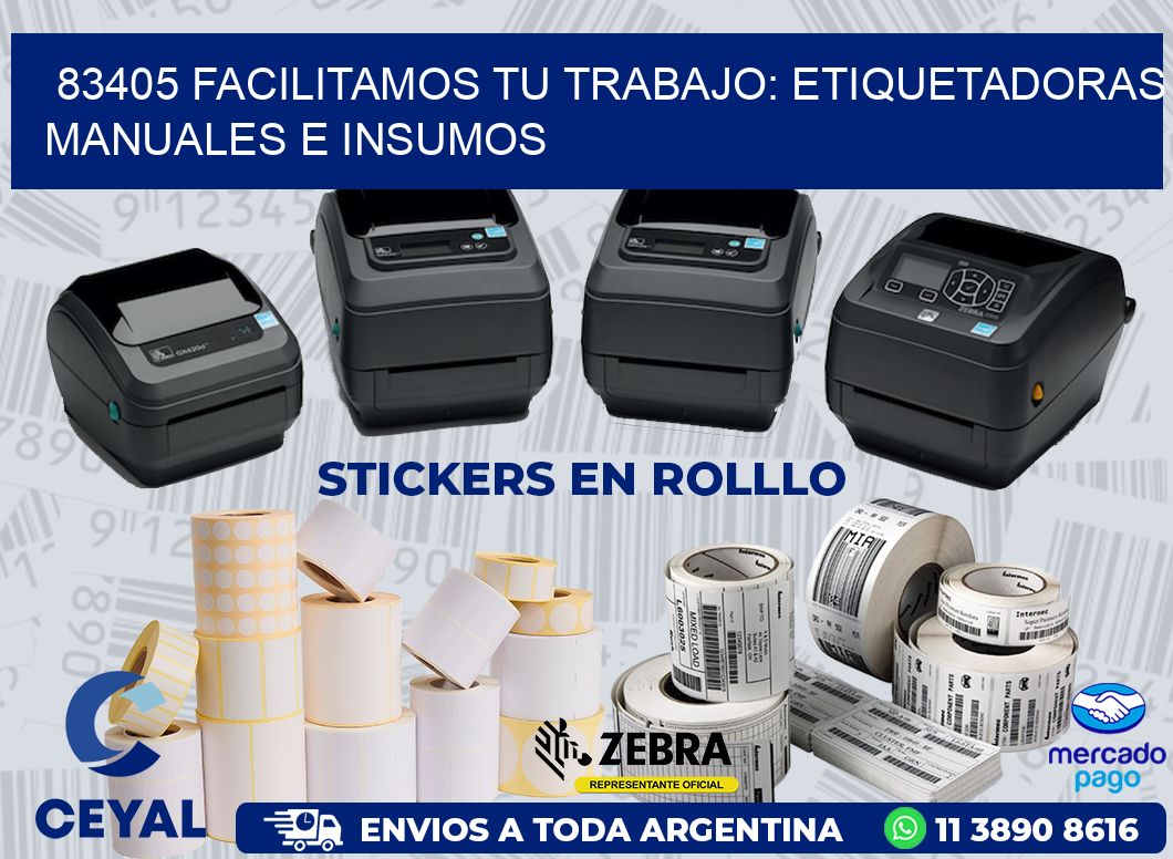 83405 FACILITAMOS TU TRABAJO: ETIQUETADORAS MANUALES E INSUMOS