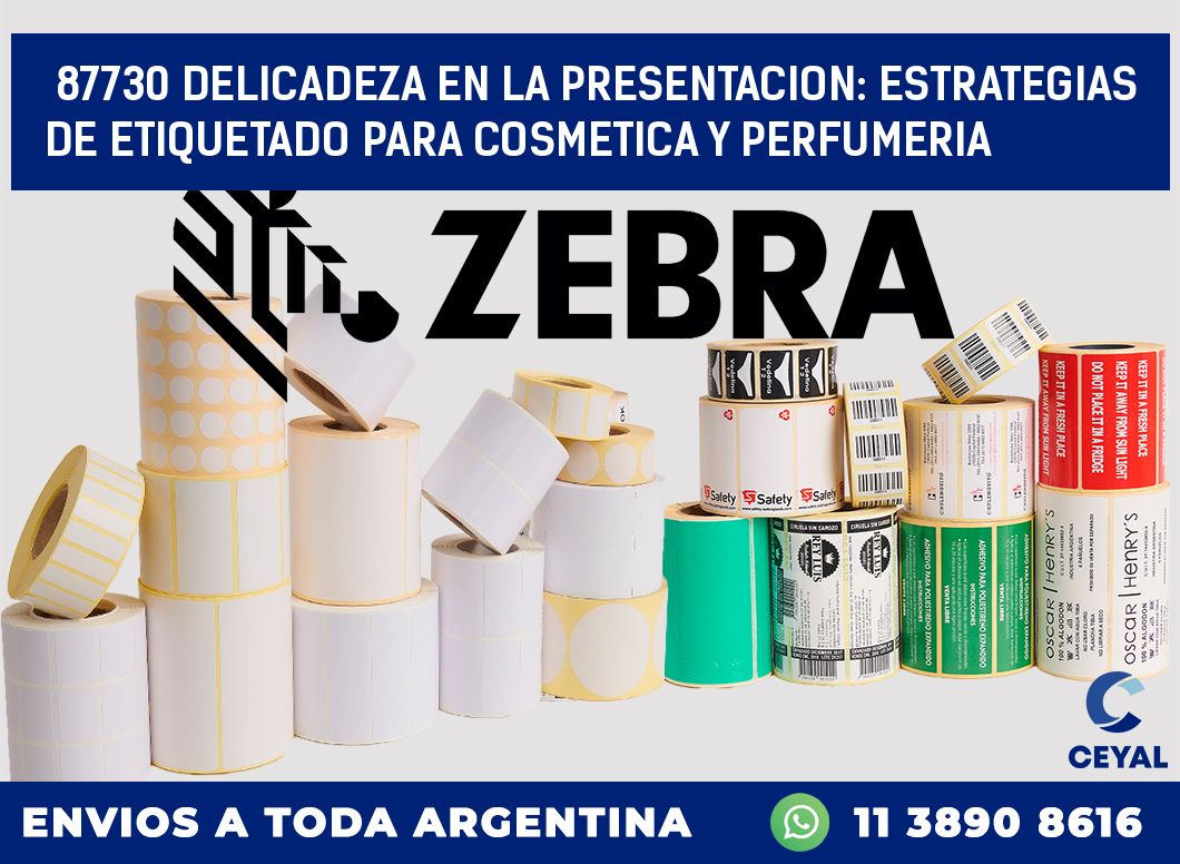 87730 DELICADEZA EN LA PRESENTACION: ESTRATEGIAS DE ETIQUETADO PARA COSMETICA Y PERFUMERIA