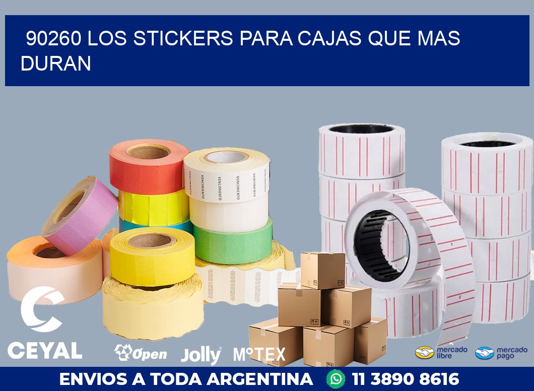90260 LOS STICKERS PARA CAJAS QUE MAS DURAN