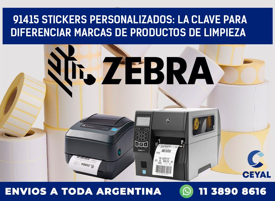 91415 STICKERS PERSONALIZADOS: LA CLAVE PARA DIFERENCIAR MARCAS DE PRODUCTOS DE LIMPIEZA