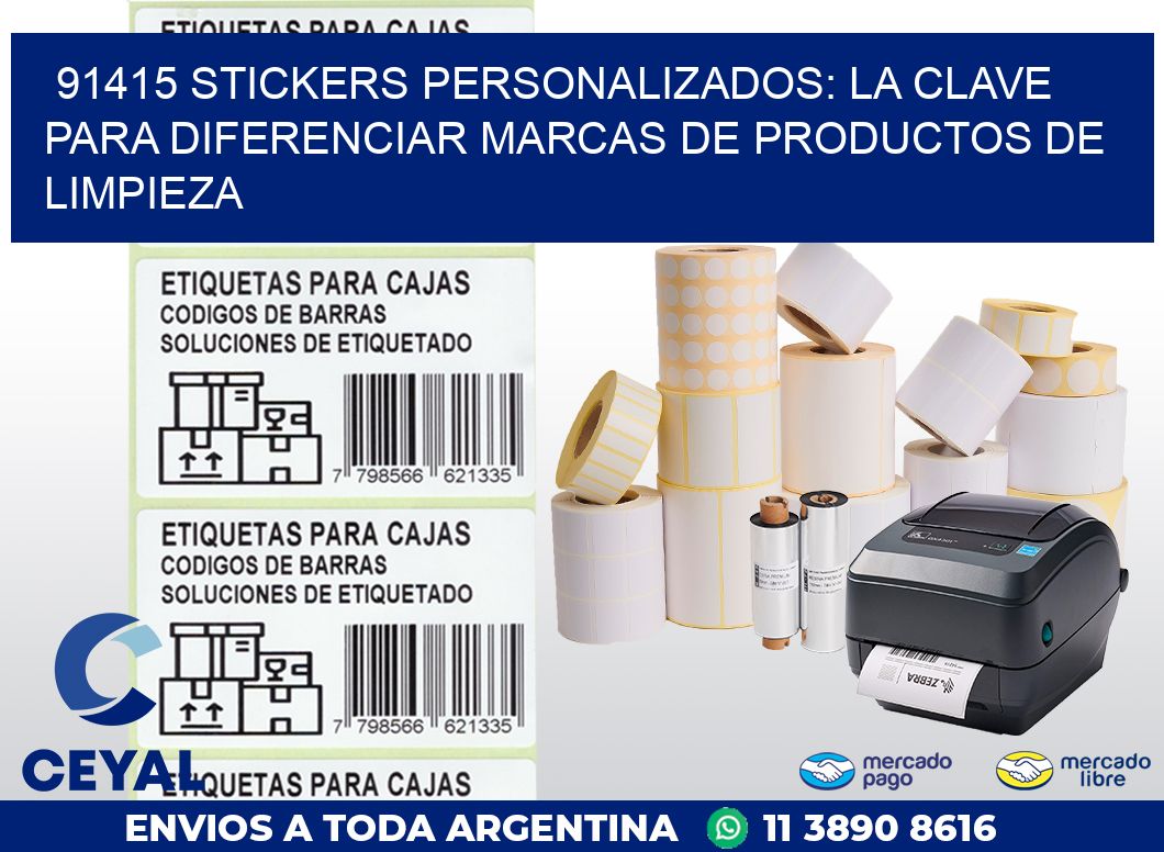 91415 STICKERS PERSONALIZADOS: LA CLAVE PARA DIFERENCIAR MARCAS DE PRODUCTOS DE LIMPIEZA