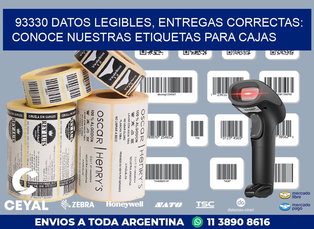 93330 DATOS LEGIBLES, ENTREGAS CORRECTAS: CONOCE NUESTRAS ETIQUETAS PARA CAJAS