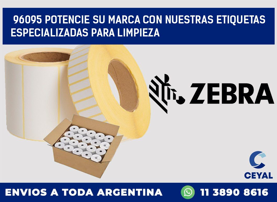 96095 POTENCIE SU MARCA CON NUESTRAS ETIQUETAS ESPECIALIZADAS PARA LIMPIEZA
