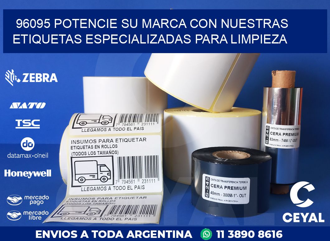 96095 POTENCIE SU MARCA CON NUESTRAS ETIQUETAS ESPECIALIZADAS PARA LIMPIEZA