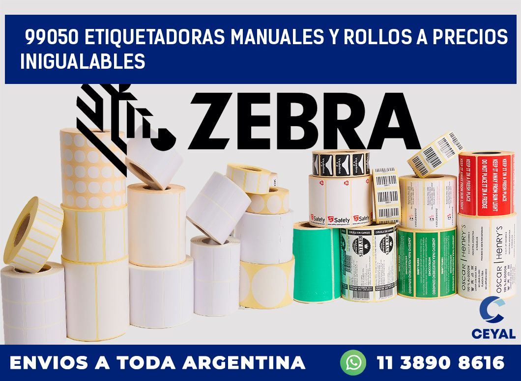 99050 ETIQUETADORAS MANUALES Y ROLLOS A PRECIOS INIGUALABLES