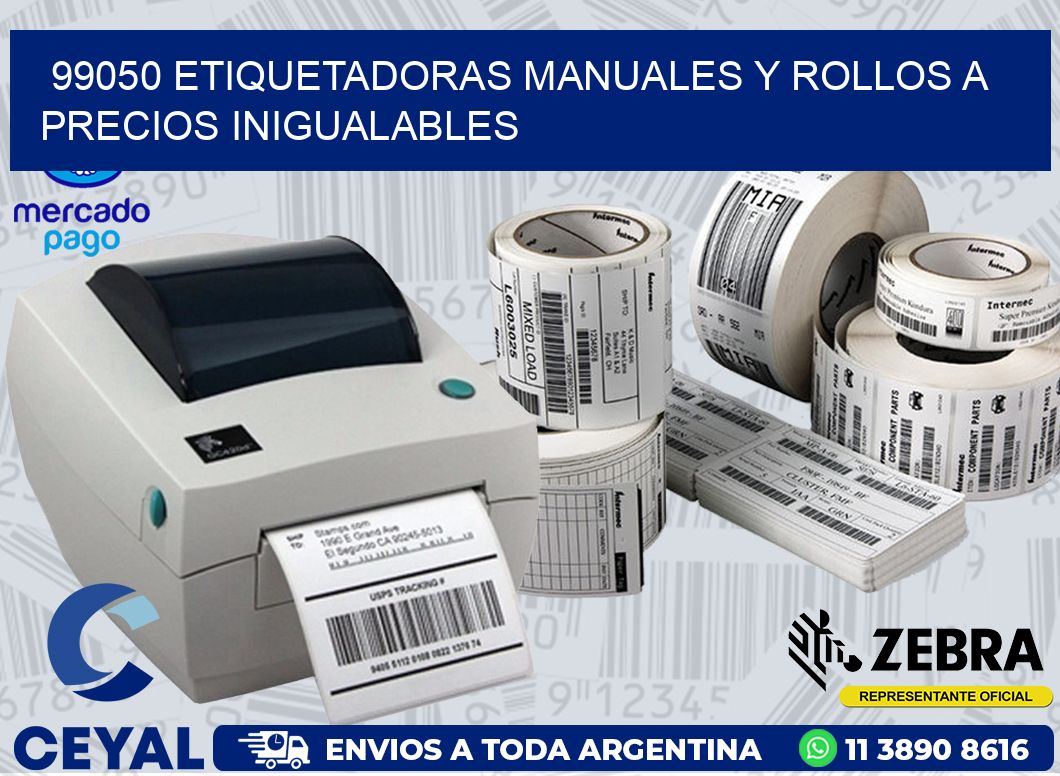 99050 ETIQUETADORAS MANUALES Y ROLLOS A PRECIOS INIGUALABLES