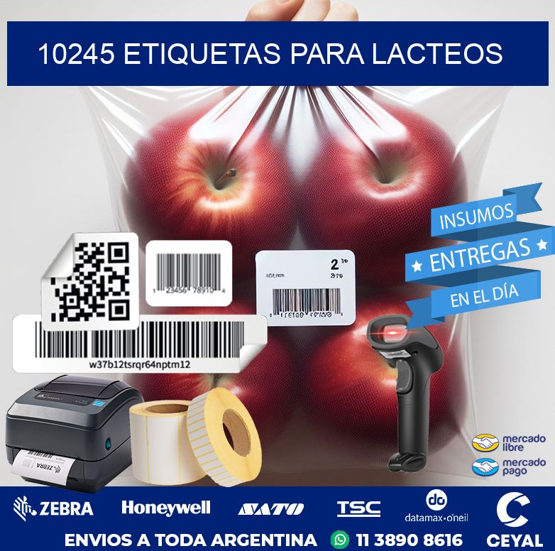 10245 ETIQUETAS PARA LACTEOS